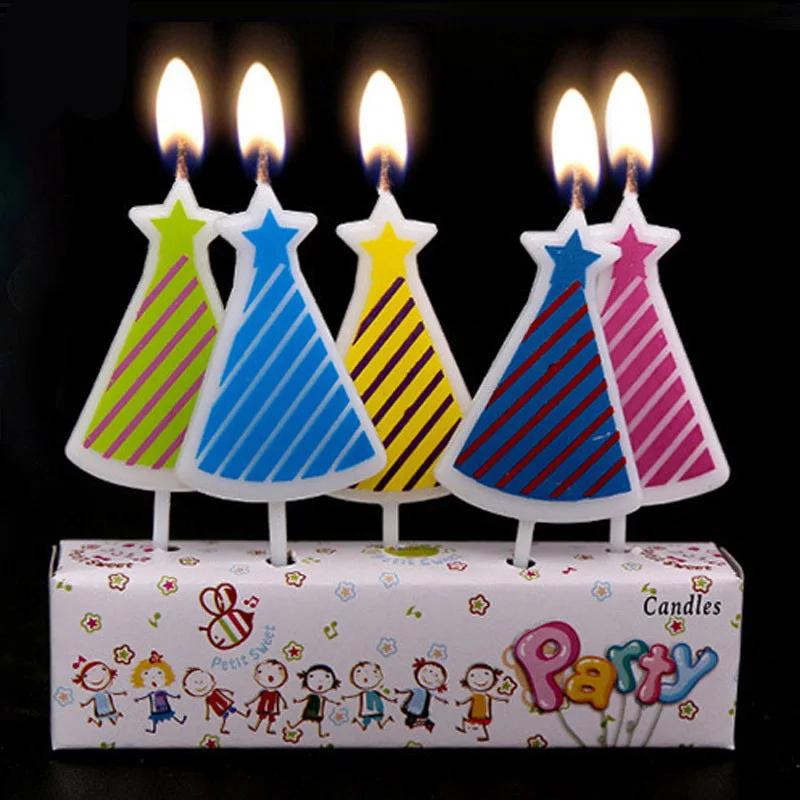 5 шт. милый фруктовый космический корабль футбол бабочка кролики искусство бездымные свечи для мальчиков и девочек день рождения поставки торт Топпер - Цвет: 16