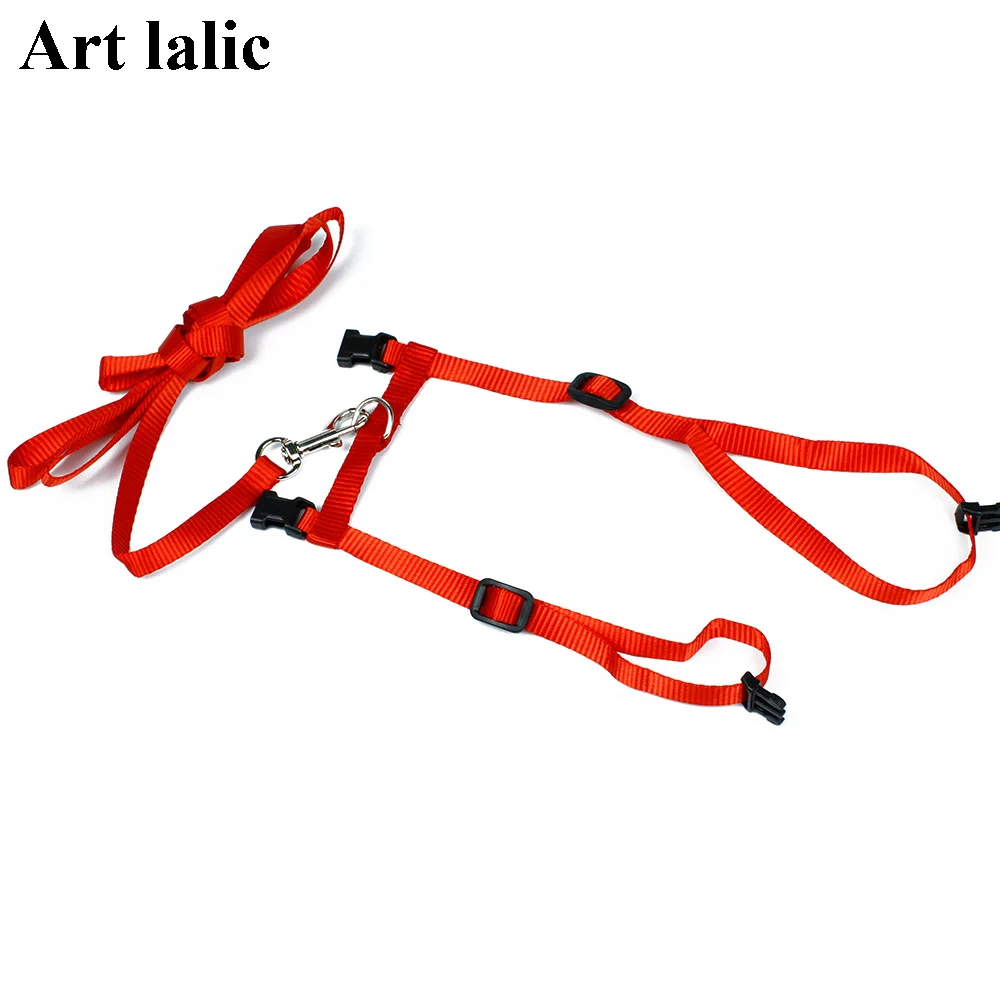 Нейлоновая шлейка и поводок для кошек 3 цвета|rope connector|training linerope roller |