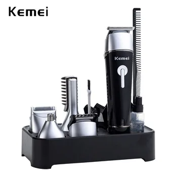 

Kemei rechargeable hair trimmer professional clipper men electric shaver razor barber nose trimmer hair cutting machine