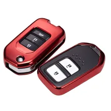 Мягкий чехол для ключей из ТПУ для Honda XRV civic vezel Accord jade fit, чехол для ключей, стильный ключ для автомобиля