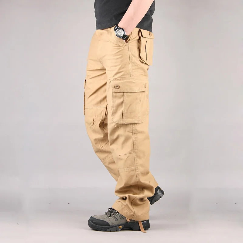  Men's Cargo Pants Casual Mens Pants Multi Pocket Military Overall Men Sweatpants Tactical Trousers 