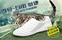 Standard Taekwondo Shoes men white leather sport Shoes Training Sneaker Fitness Body Building Adult Kids Good Quality GYM Shoes