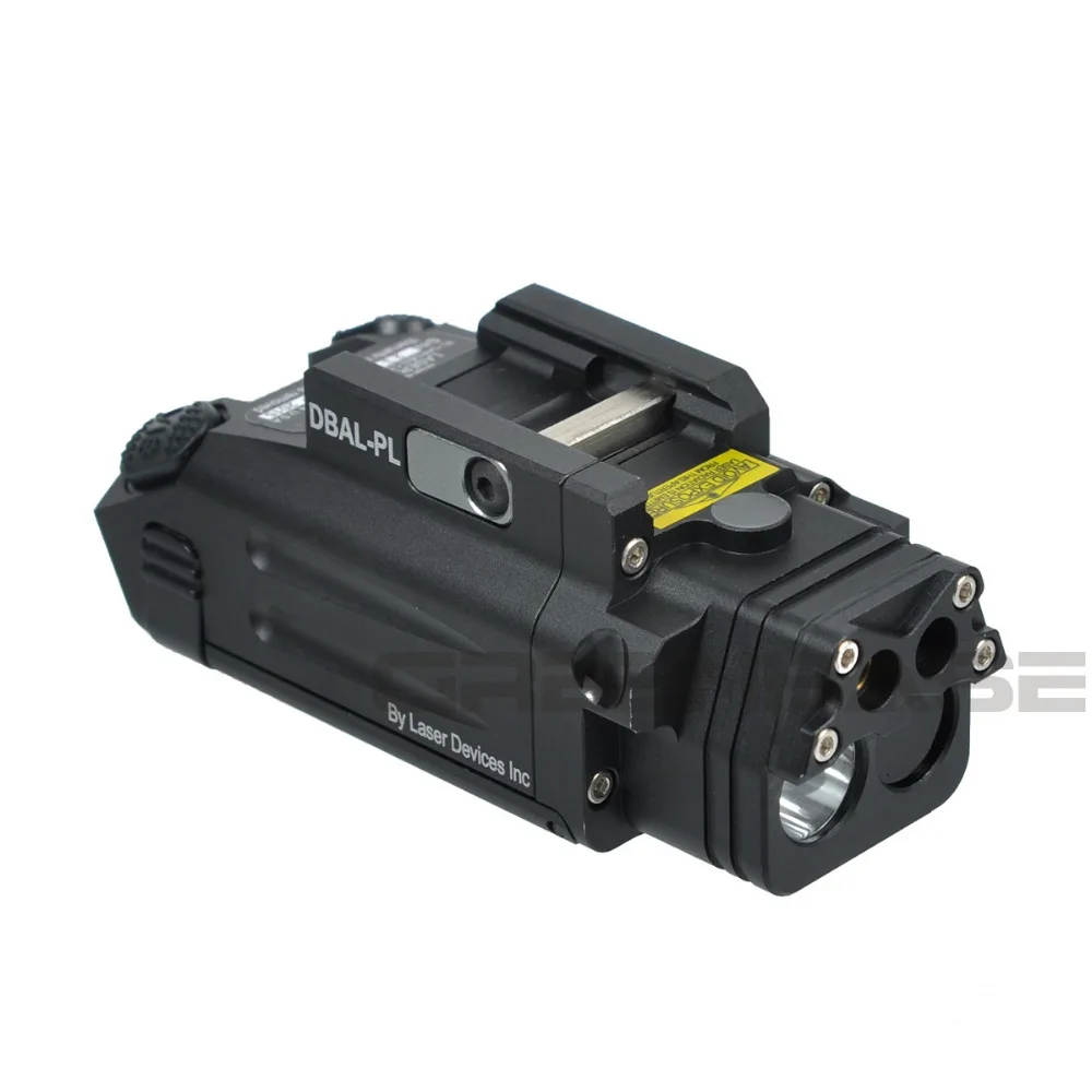 Lanterna para Rifle Greenbase Dbal-pl Tactical Laser - Luz Strobe Vermelho 400 Lumens Led Tático Caça Wearlight ir 2 Luzes de armas
