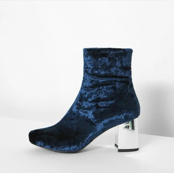 velvet boots ladies