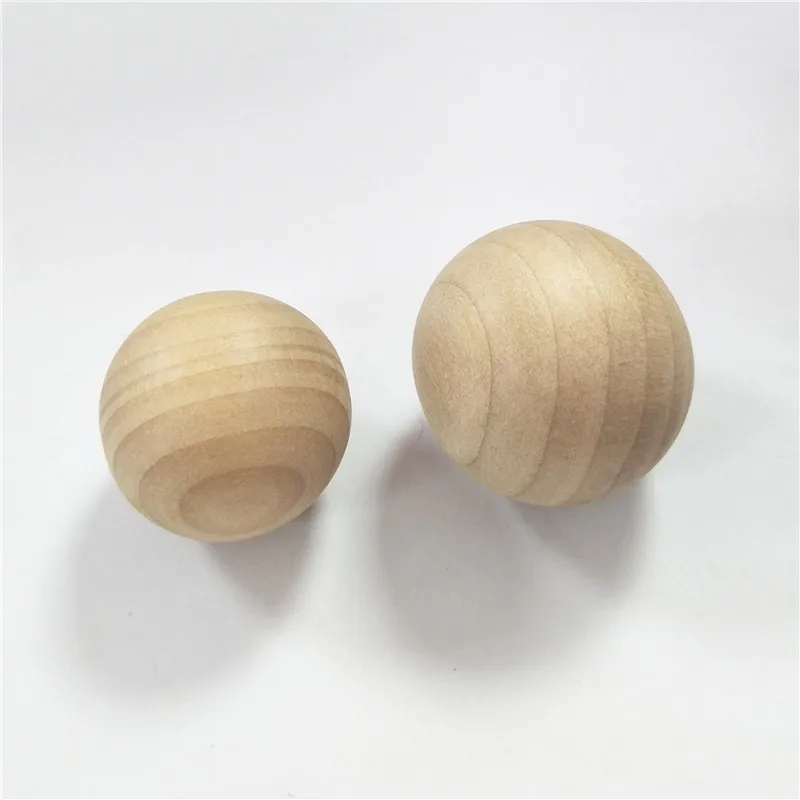 Большое количество деревянных бусин, круглые большие шарики, деревянные, без отверстий, разные размеры, сделай сам, для изготовления ювелирных изделий, аксессуары