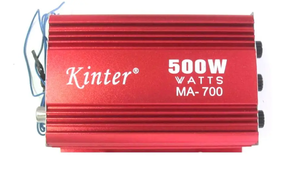 50 шт./лот Kindt MA700 USB FM MP3 Усилитель 12 в автомобильный мотоциклетный мини-усилитель