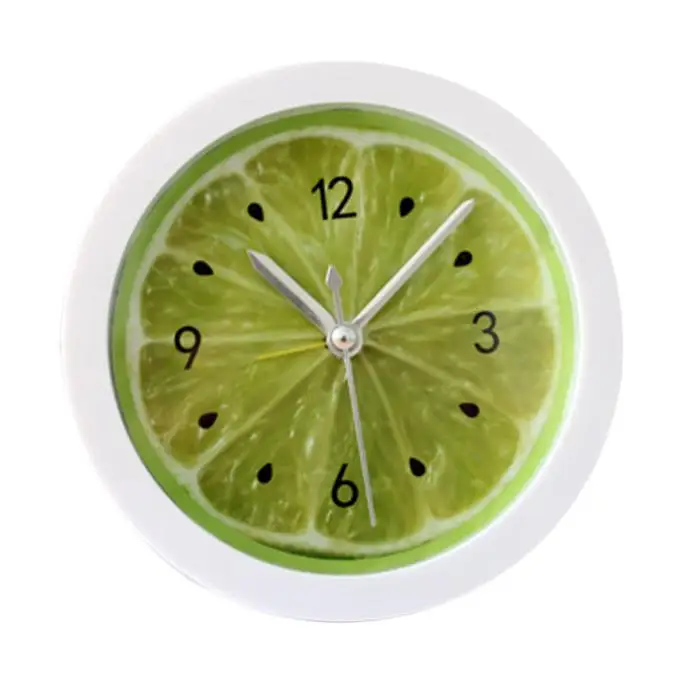 Ленивый немой свежий лимонный будильник цифровые часы Повтор дисплей время ночь светодиодный светильник Настольный цветной будильник 1O29 - Цвет: GN