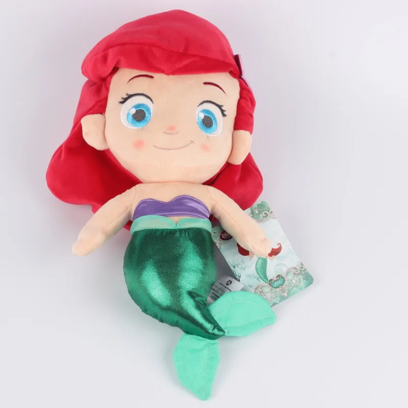 Плюшевые игрушки Disney принцесса Золушка Русалка мягкие куклы для девочек детские