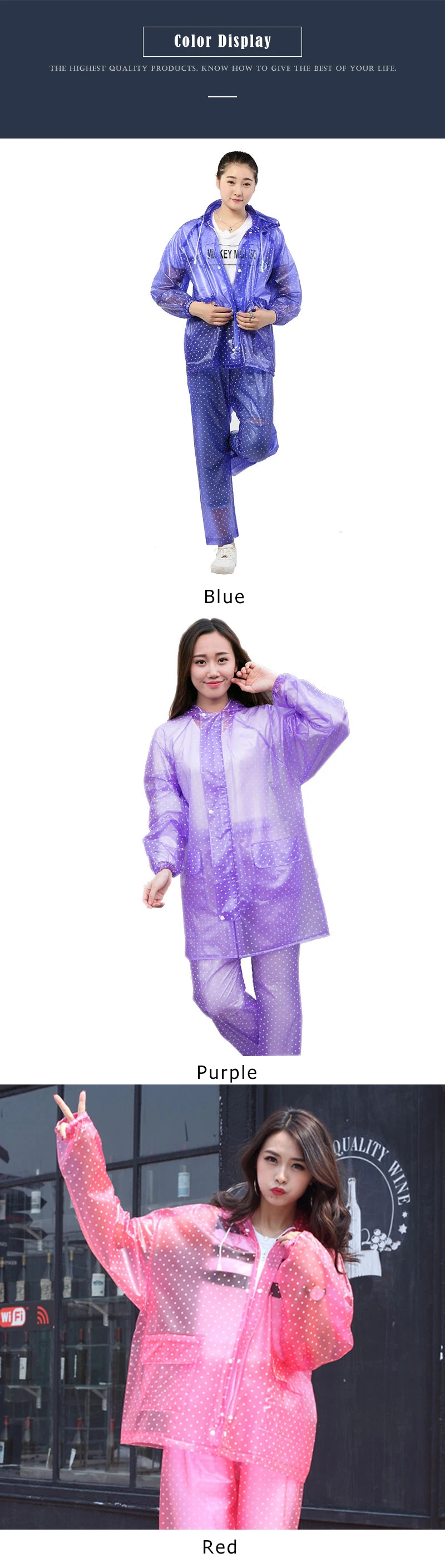Rain coats  (4)