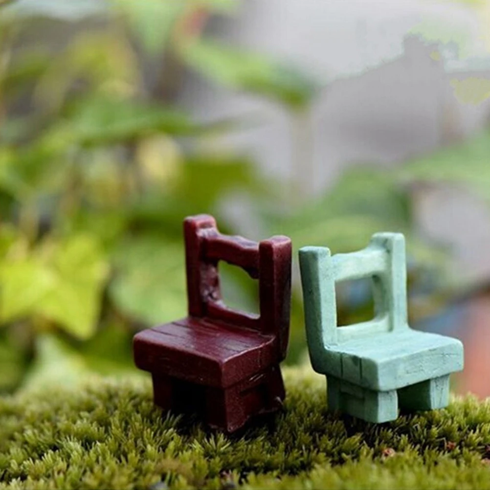 

Lovely Fairy Resin Garden Ornaments Garden supply Miniatures Decors Mini Tables Chairs Furniture Figurine Crafts Landscape Plant