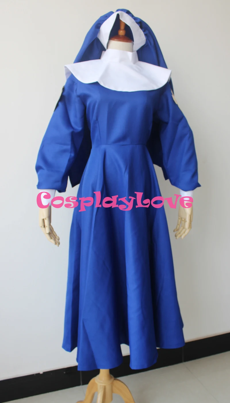 Custom Made Rosette Christopher Cosplay Costume Blue Dress From Japanese Anime Chrono Crusade