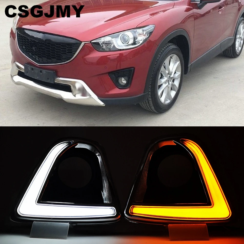CSGJMY led car for Mazda cx 5 cx5 cx 5 2012 2013 2014 2015 2016 drl daytime running lights fog
