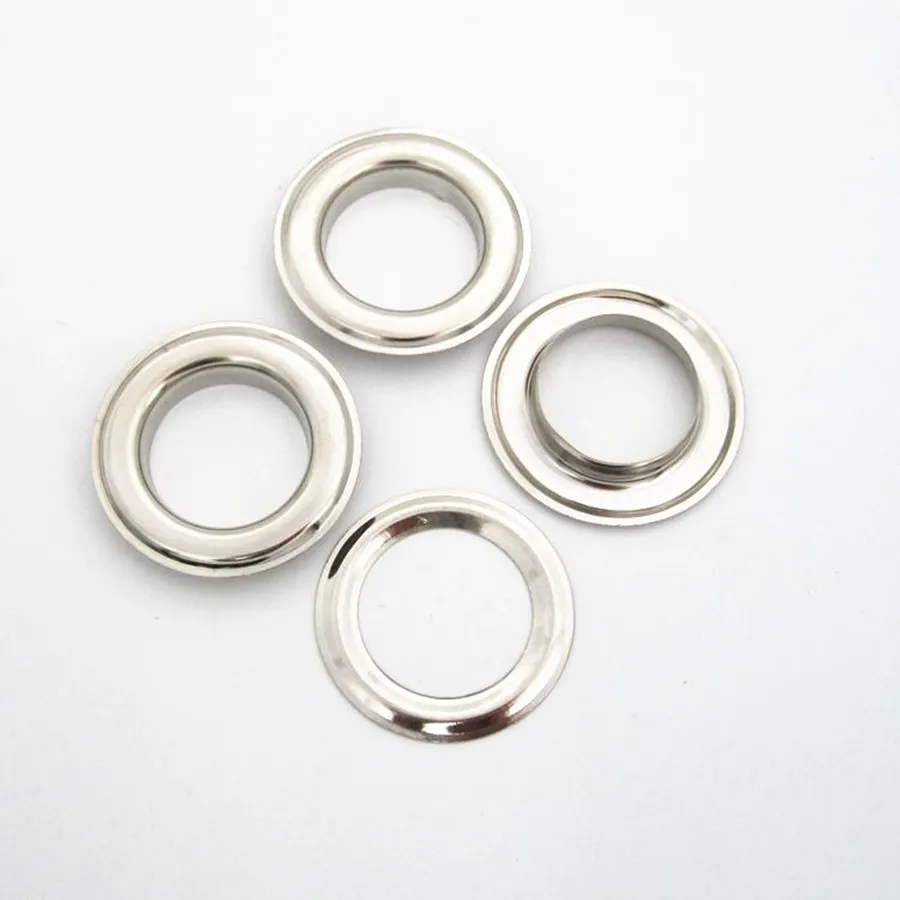 

50sets 15mm Iron Round Eyelets With 10mm Hole With Washers Pads For Apparel Belt or Scrapbooking Silver/Gold Color