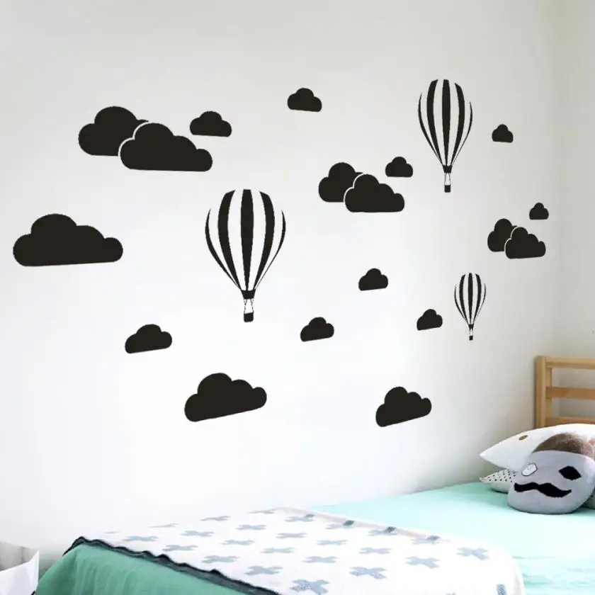Home Decor DIY большой облака шар наклейки на стены Детская комната украшения дома Книги по искусству стикер дома Deco mirror JU26 Home Decor DIY большой облака шар наклейки на стены Детская комната украшения дома Книги по искусству стикер дома Deco mirror JU26
