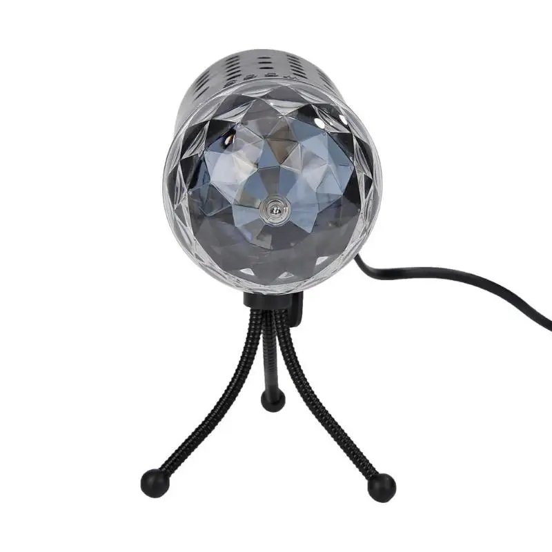 

LED Colorful Rotating Stage Light 3W RGB Crystal Magic Ball DJ Disco Lamp