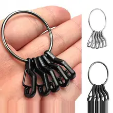 5 шт./лот, новинка, сплав, брелок EDC(для ежедневного использования), набор, мульти инструменты, быстросъемный пружинный крючок, карабин, зажим для ключей, Карманный Брелок