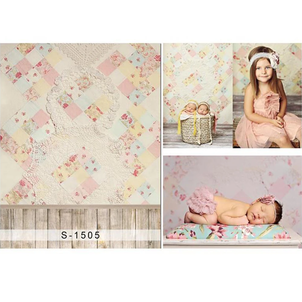 Newborn Photo Background White Lace Printed Floral Photography Newborn Photo Background White Lace Printed Floral Photography