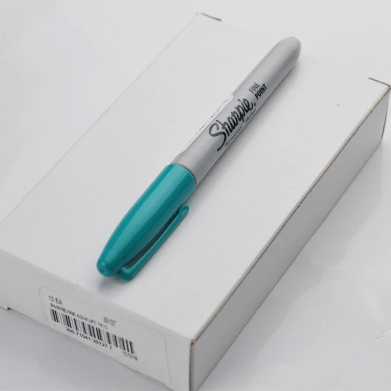 

sanford sharpie fine point permanent marker DIY marker pen 12pcs Aqua 30127