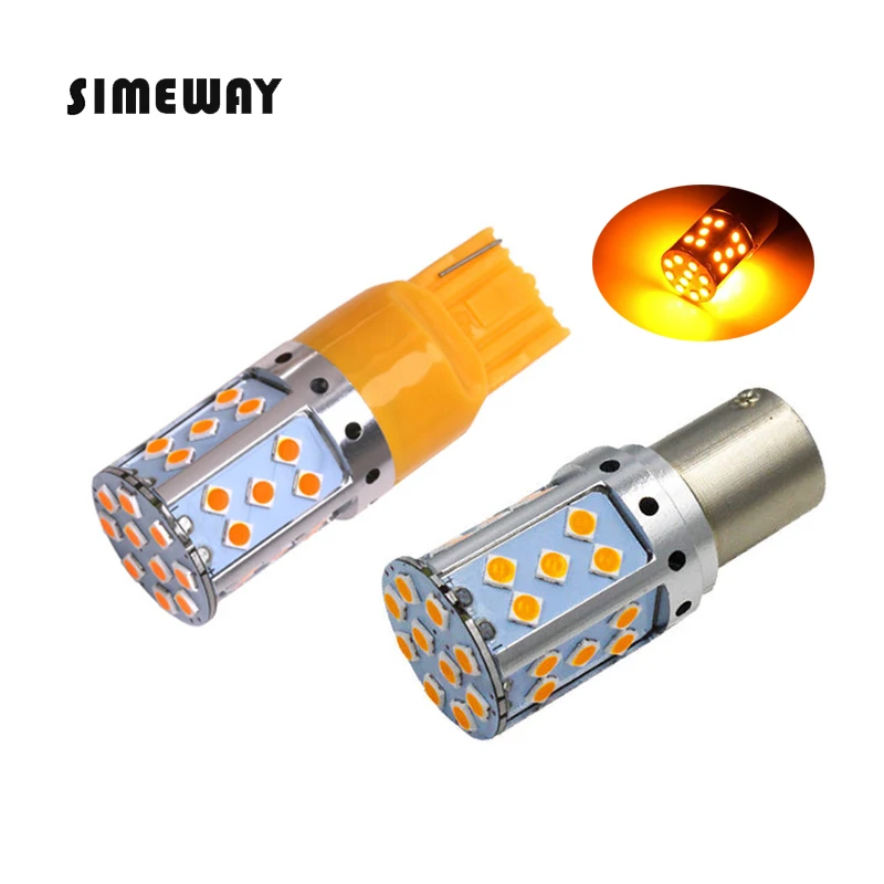 T20 7440 W21W светодиодный задний фонарь с can bus 1156 BA15S P21W BAU15S PY21W Светодиодный лампочки