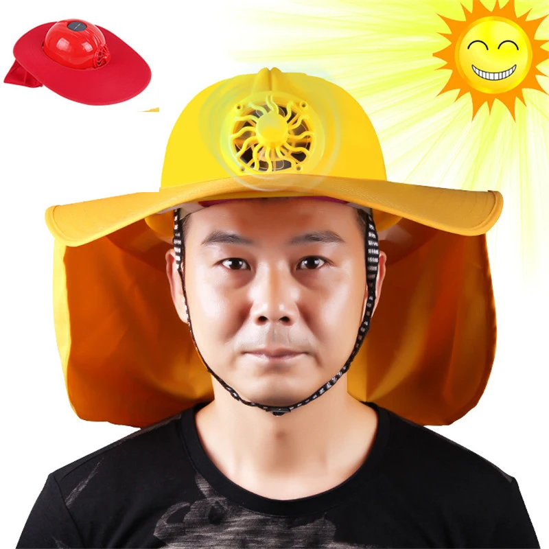 

Outdoor Solar Energy Fan Visor Hat UV Protection Face Cover Fishing Sun Protcet Cap Sport Camping Breathable Summer Visor Cap
