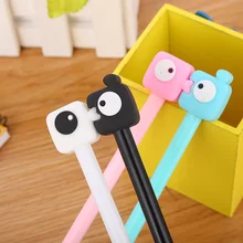 1 шт. Kawaii черные чернила для влюбленных поцелуй гелевая ручка мультфильм Пластик гелевые ручки для написания офисные школьные принадлежности канцелярские