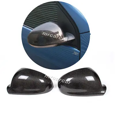 Carbon Fiber car side rear Mirror Covers Caps Fit For Volkswagon VW Golf V MK5 GTI carbon fiber side wing mirror cover caps for volkswagen vw golf mk5 2005 2007