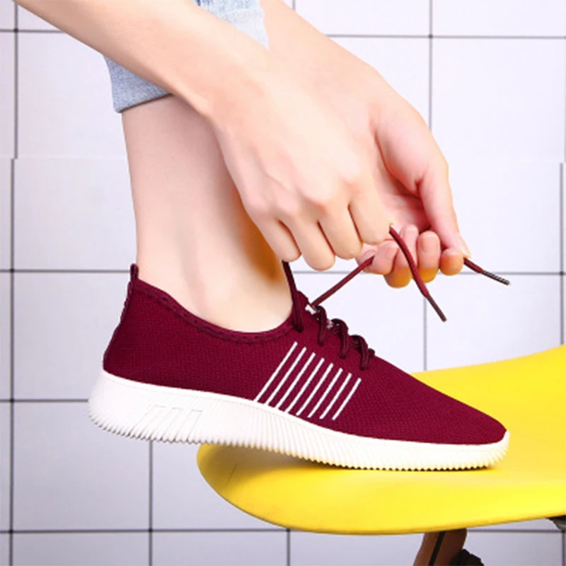 

Sneakers Women 2019 Light Weight Running Shoes For Women Air Sole Breathable zapatos de mujer High Quality Couple Sport Shoes