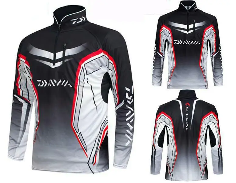 

2018 New Men professional Daiwa Fishing Clothing Mens UV Protection Breathable Fishing Shirts Daiwa Sports Fishing Clothes