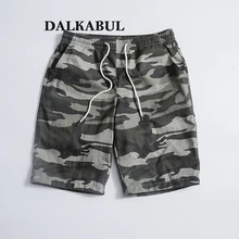 Камуфляж Армия Шорты Для мужчин эластичный пояс Пляжные шорты хип-хоп Swag доска Шорты джоггеры Фитнес Шорты бермуды Masculina