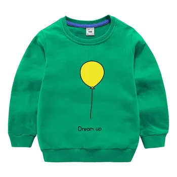 

2020 Boys girls cotton new clothes kids clothes long sleeved shirts baby toddler autumn winter jacket cartoon balloons
