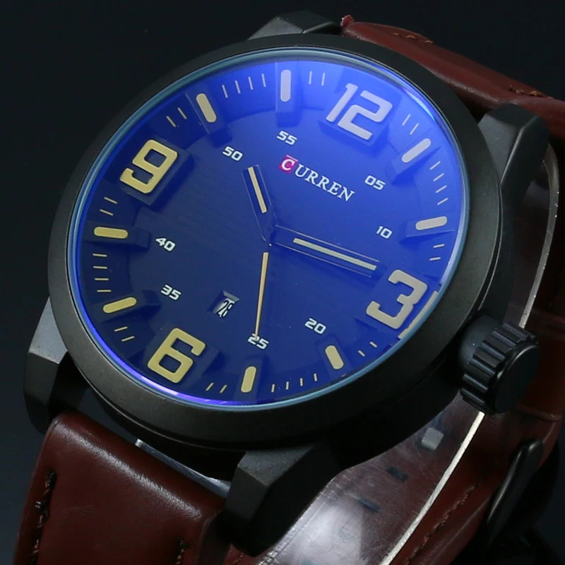 CURREN Luxury Casual Men Watches Analog Military Sports Watch Quartz Male Wristwatches Relogio Masculino Montre Homme curren male watch date clock men full steel military wristwatches men watches 2016 relogio masculino montre homme quartz watch
