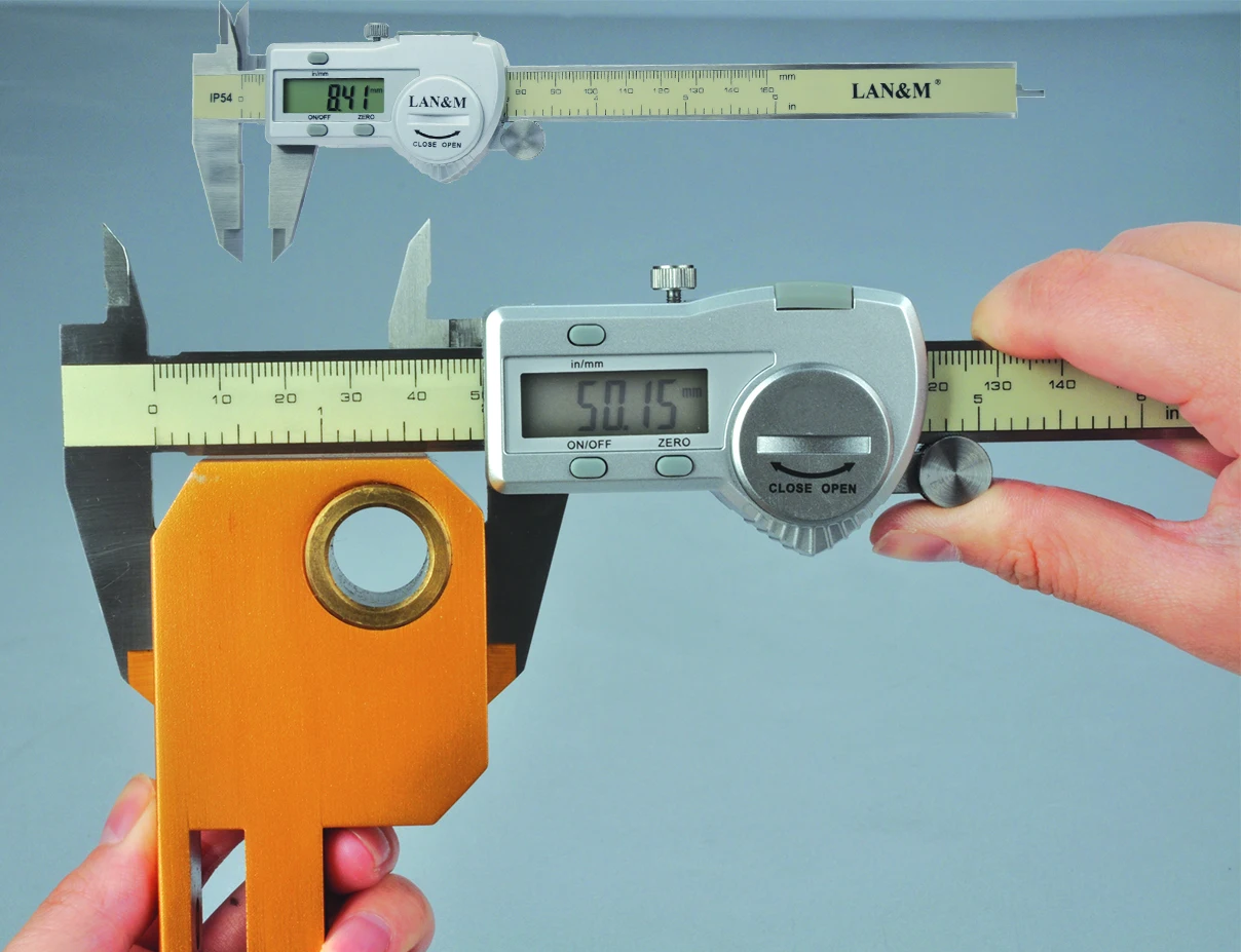 

LAN&M Hardened Stainless Steel 0-150 mm Digital Caliper Messschieber Caliper Electronic Vernier Micrometro