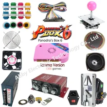 Arcade Parts Bundles Kit with pandora box 1300 in 1 game PCB board, Zippyy joystick, push button switch,coin acceptor,power supp Arcade Parts Bundles Kit with pandora box 1300 in 1 game PCB board, Zippyy joystick, push button switch,coin acceptor,power supp