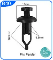 CNIKESIN 50 PCS B67 8 мм отверстие нейлон автомобиля застежка-молния Тип щит фиксаторы заклепки бампера зажимы автомобильного крыла для Toyota Ford