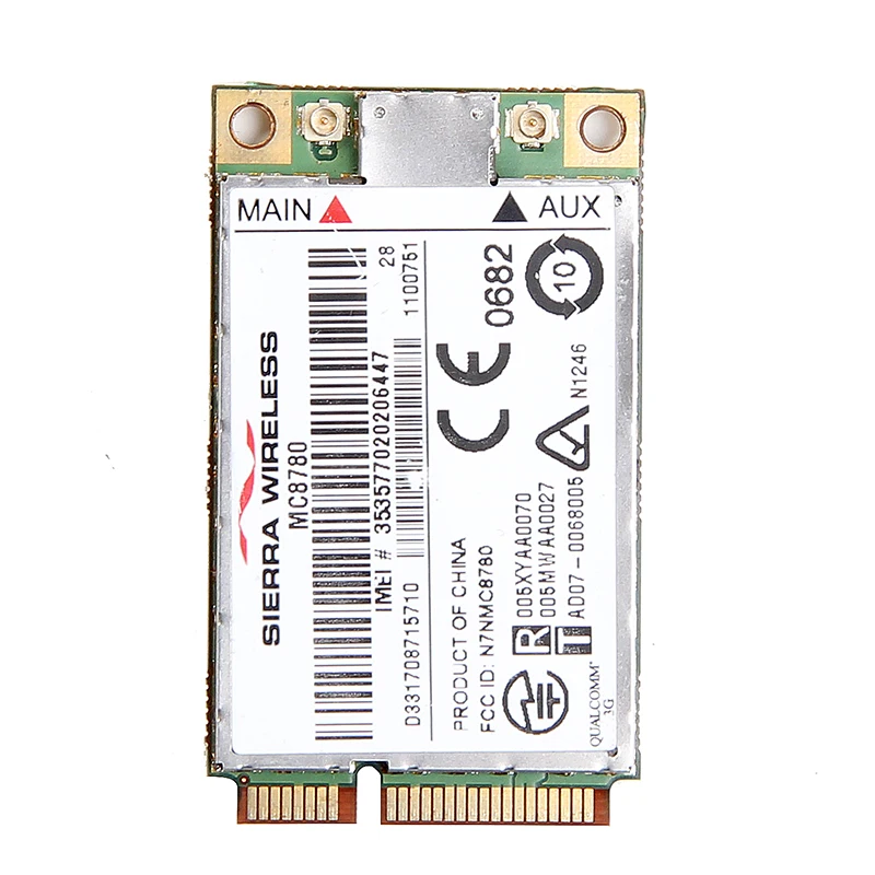 Разблокирована Sierra MC8780 беспроводной 3 г WWAN pci-e карты 7.2 Мбит/с HSUPA HSDPA UMTS gprs edge gps