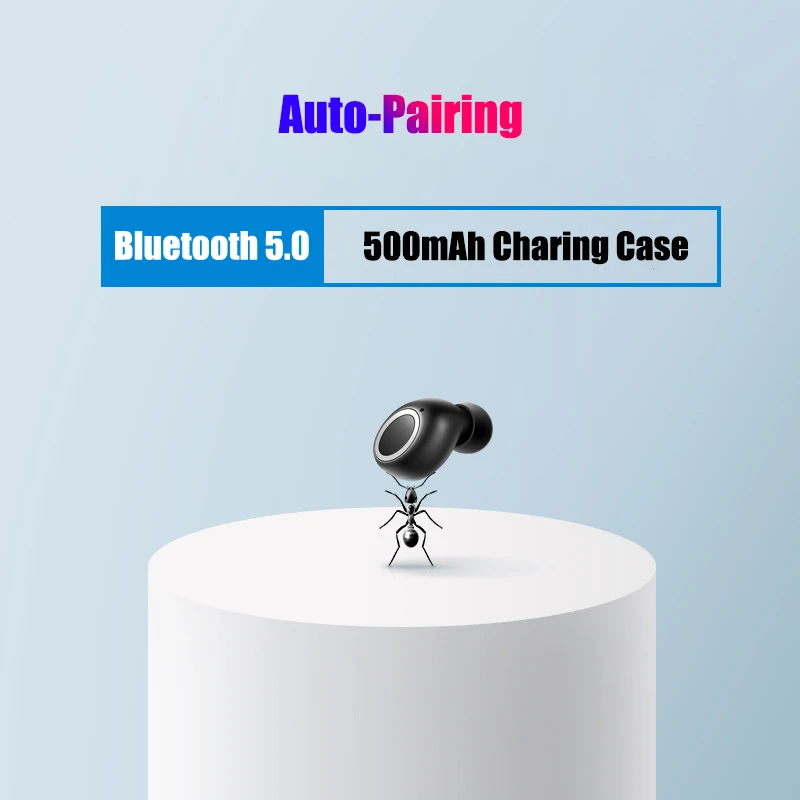 

TWS Earphone True Wireless Earbuds Handsfree Car Video Call Ear Pods Earphones Bluetooth For Xiaomi Redmi Huawei iPhone 7 Plus