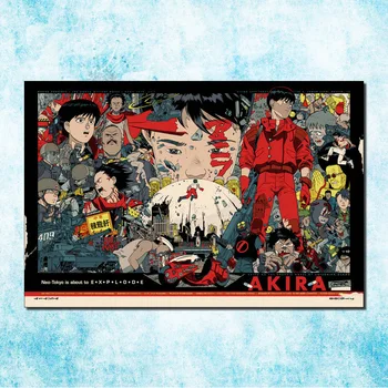 

Akira Red Fighting Anime Movie Art Silk Canvas Poster Print 13x20 24x36 inches Pictures for Wall Decor(more)-1