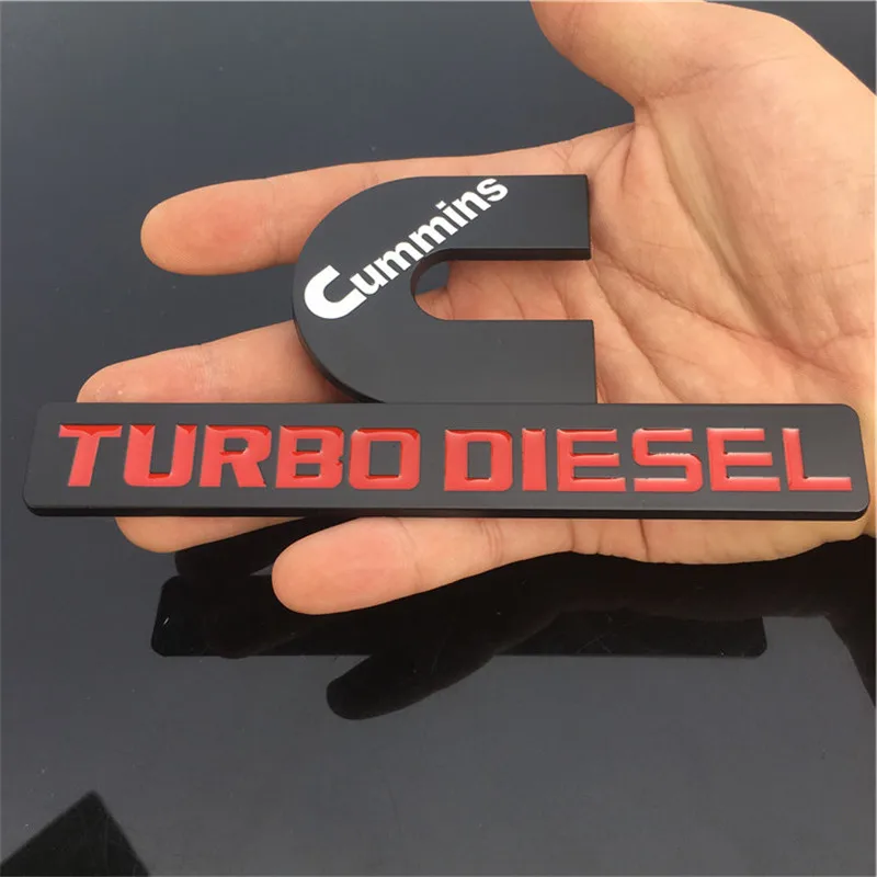 METAL STICKER TURBO DIESEL FIT FOR DODGE RAM 1500 2500 3500 EMBLEM BADGE FENDER