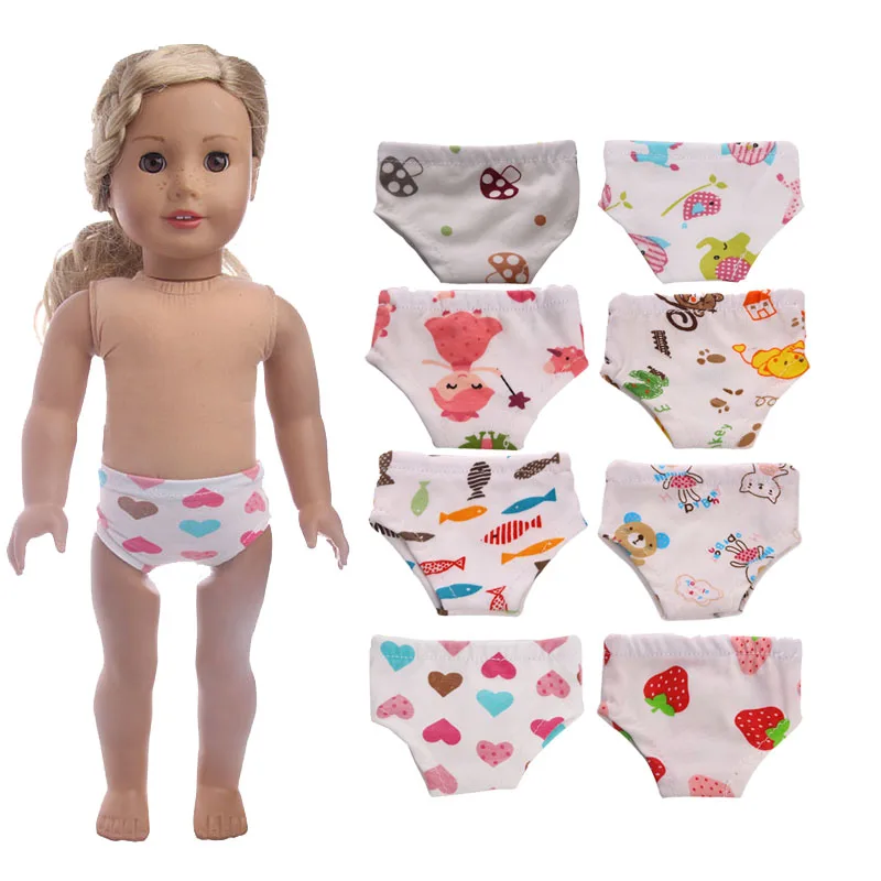 9 cute styles comfortable Doll Panties Fit 18 Inch American Girl Doll