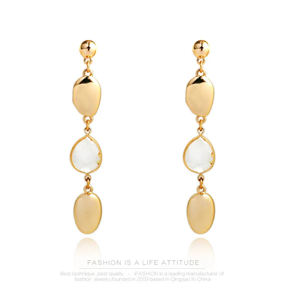 

Fashion Jewelry Silver/Alloy Women Drop Earrings Gold Allergy Free Long Earrings Mother/Lover/Daughter Party Gifts