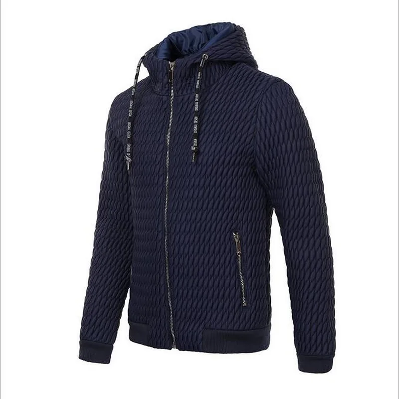 Vxo Blue Vestes bleu gris Régulier Veste Chaud Casual Bas dark Parkas Capuchon Vers À D'hiver Noir Le Manteaux Mâle AqScR35j4L