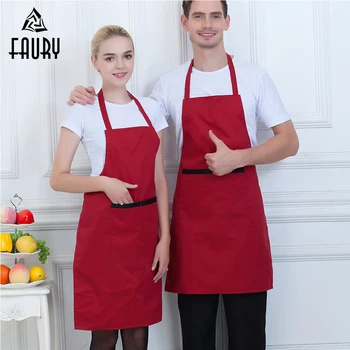 

High Quality Wholesale Unisex Food Service Cafe Bakery Waiter Work Apron Chef Kitchen Home Cooking Cafe Bakery Wear Uniform