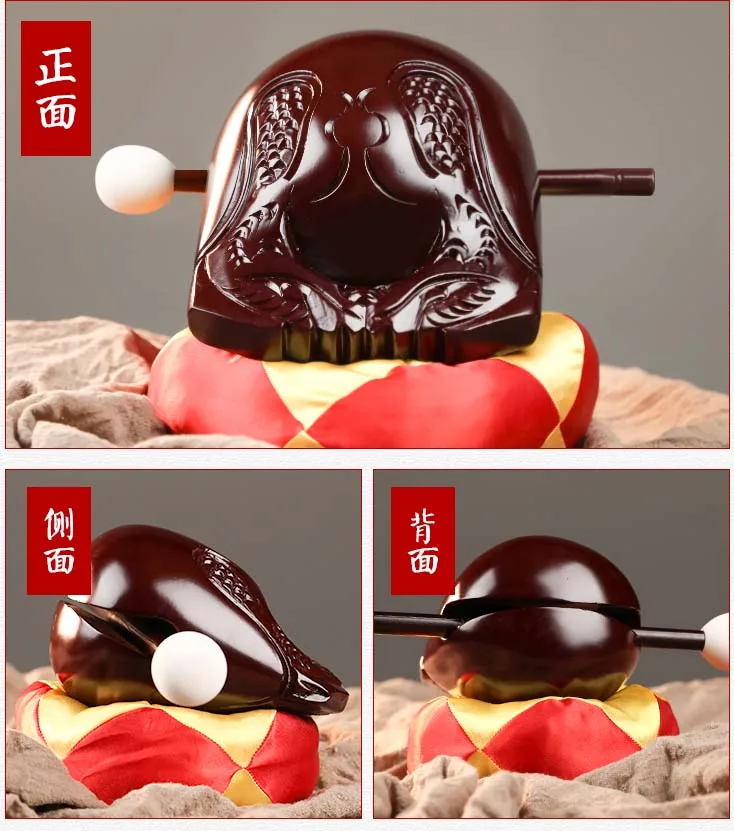 HOT SALE - HOME Temple Taoism Buddhism believer chanting scriptures Buddhist Articles Instrument Pray Muyu wooden fish knocker | Дом и сад