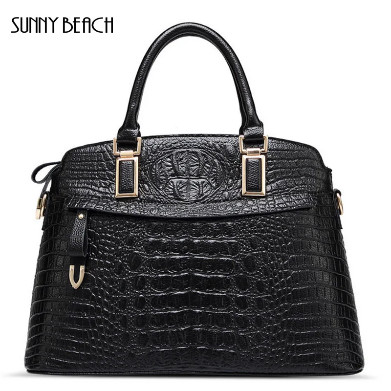 

SUNNY BEACH brand New Women Handbag Crocodile pattern high Quality Women messenger bags women famous brand designer bag