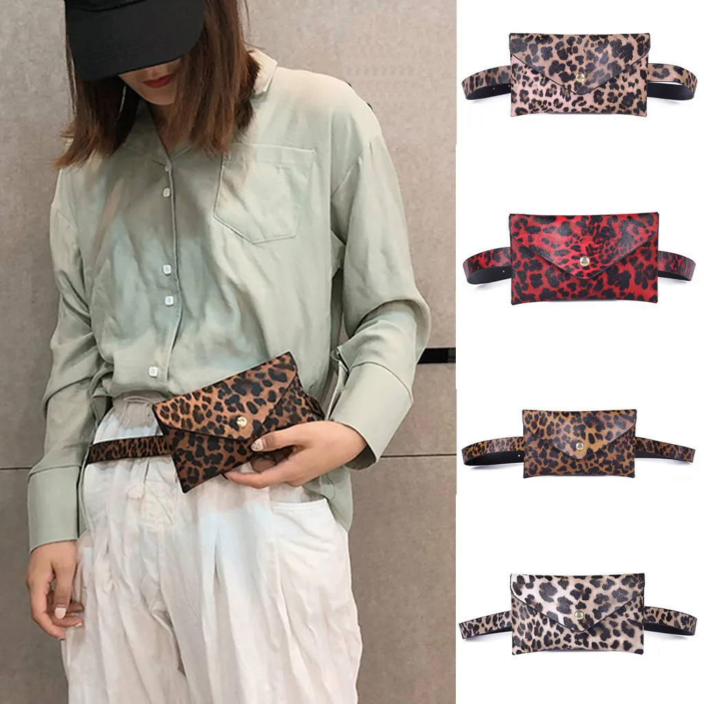 

2019 NEW FASHION Women Leopard Horse Hair Decorative Pockets Dual-use Mobile Phone Bag Purse casual Drop Shipping #3