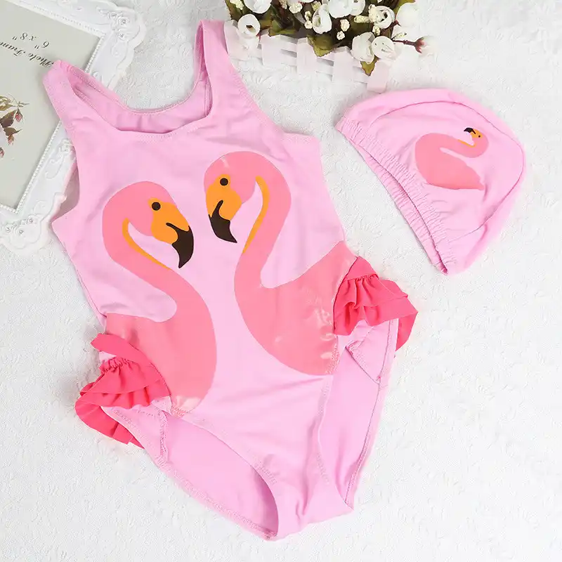 flamingo baby swimsuit