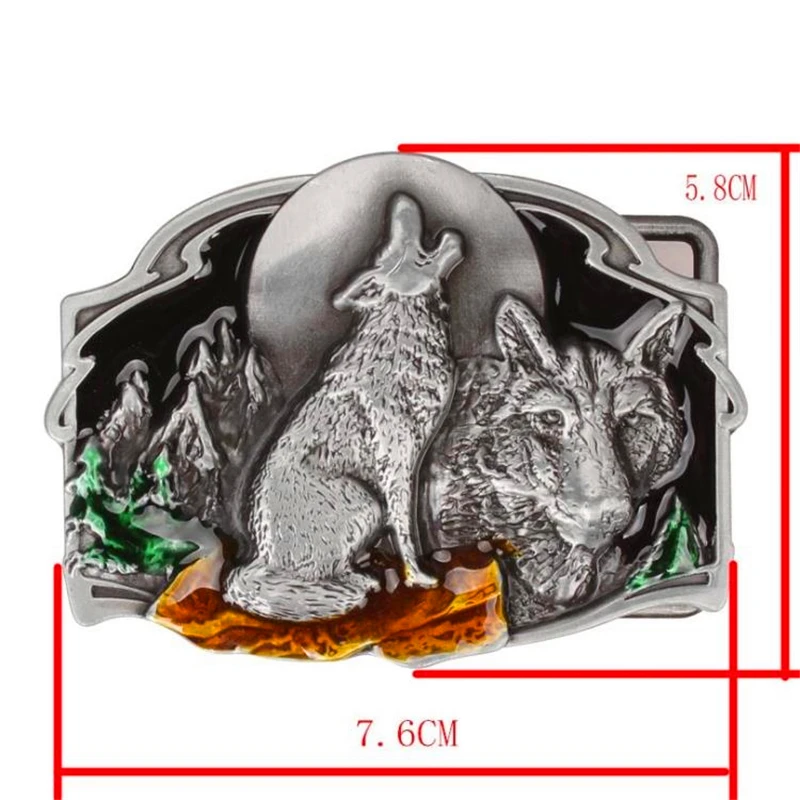 Крутой мужской ремень пряжка в форме волка фанки панк рок стиль ремень волк Тотем Западный ковбойский стиль волчья голова ремень металлическая пряжка оборотень