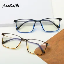 Взрыв мужской бутик бизнес плоское зеркало простой квадратный близорукость TR90 оправа женский для чтения компьютер оптические очки рамки