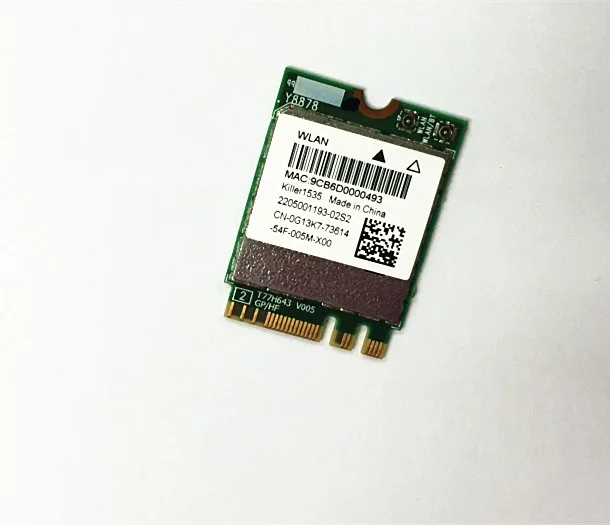 Оптовая продажа карта для Killer Wireless-AC 1535 802.11ac NGFF M.2 Dual Band Wifi + Bluetooth 4 1 Alienware 17 R3 15 R2 13 |