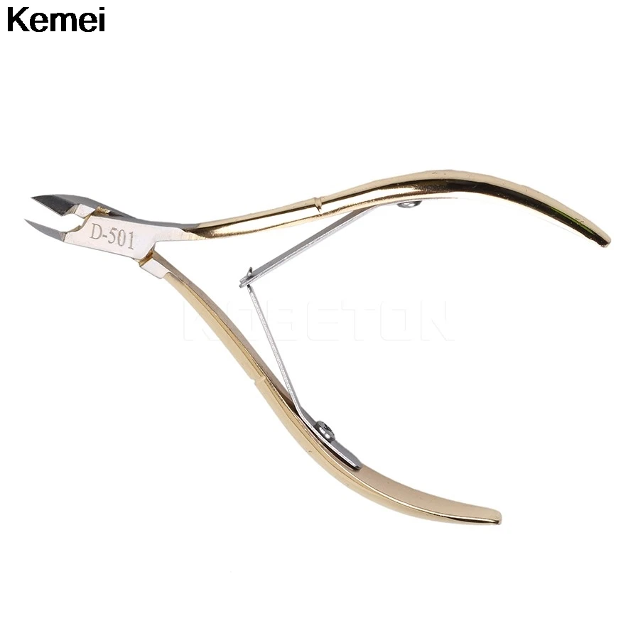 Kemei 1 шт. пальцев ног Ножницы для кутикулы nipppr триммер резак для педикюра маникюрный Дизайн ногтей инструмент